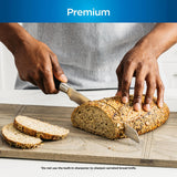 Ninja K32017 Foodi NeverDull Premium Knife System, 17 Piece Knife Block Set with Built-in Sharpener, German Stainless Steel Knives, Black